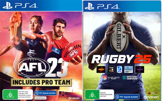  AFL 23 & Rugby 25 PS4 Bundle 